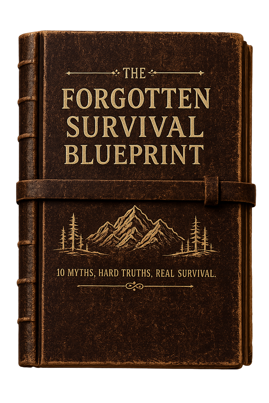 The Forgotten Survival Blueprint — leather-bound frontier book