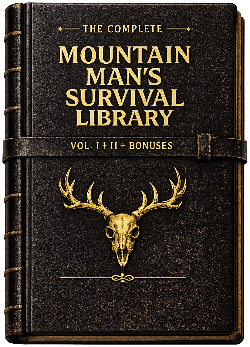 The Complete Mountain Man's Survival Library — leather-bound book